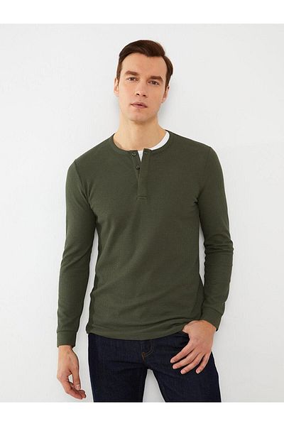 LC Waikiki Ανδρικό μακρυμάνικο μπλουζάκι LCWAIKIKI Basic Crew Neck