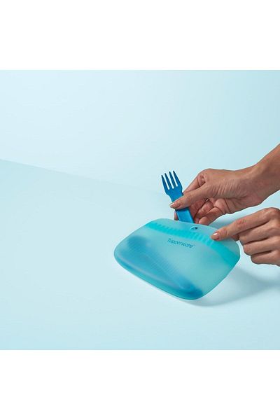 Tupperware Green 300mL Thin Small Silicone Bag