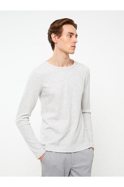LC Waikiki Ανδρικό μακρυμάνικο μπλουζάκι LCWAIKIKI Basic Crew Neck
