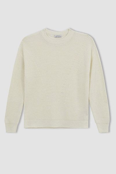 DeFacto Women's Sweater Ecru H6905az/er103