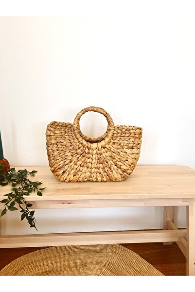 KaiHome حقيبة صغيرة من القش/حقيبة الشاطئ قوية من ياقوتية الماء