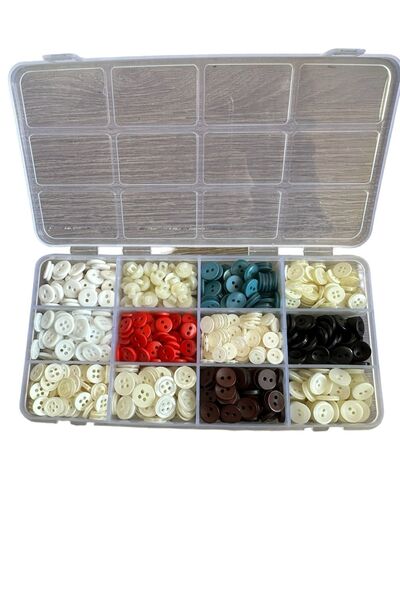 e tuhafiye Set de nasturi pentru cămașă cu 12 compartimente (1 CADOU NASTURU ...