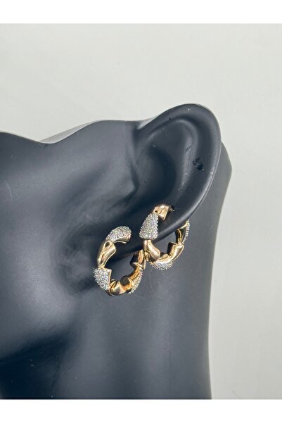 MywJewelery أقراط بتصميم خاص بتفاصيل حجر الزركون الأنيق