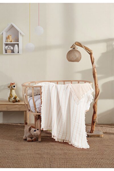 luxtex 100x120 CM 4 Layer Cotton Muslin Cover Baby Blanket - Double Sided