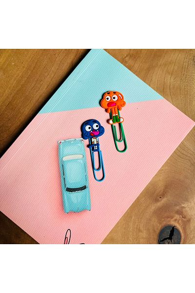 Crocs Gumball and Darwin 3D Bookends - Σετ 2 (Χρήση για οπτικό σημειωματάριο)