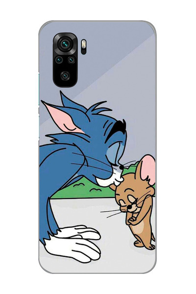 SUPER FRAME Xiaomi Redmi Note 10 / Note 10S Uyumlu Tom ve Jerry Tasarımlı Şef...
