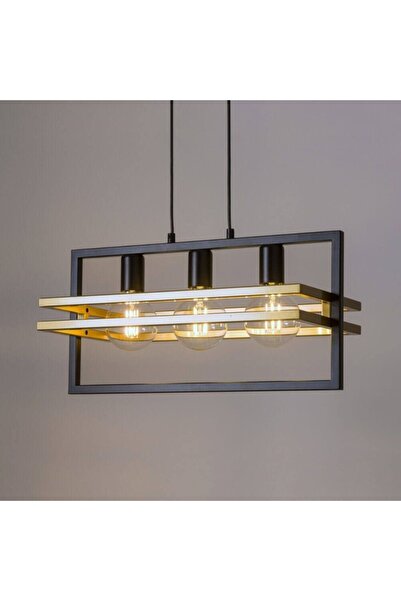 ZEYDADA Sarkıt Avize 3 Duylu Gold Zyddavz000004