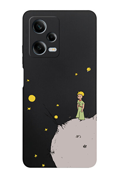 shoptocase Redmi Note 12 Pro 5G Uyumlu Küçük Prens Desenli İçi Süet Silikon T...