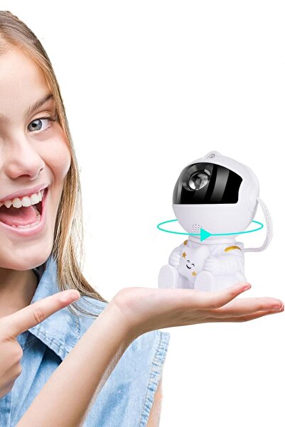 Factorial Gökyüzü Gece Lambası Projeksiyon Bulut Galaksi Projektör Astronot Lamba Genç Odası Aksesuarları