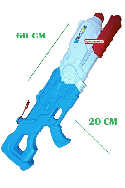 Oyuncak Fabrikası Water Gun Büyük Boy Su Tabancası Pompalı 60 Cm