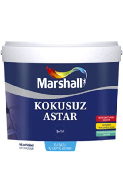 Marshall Kokusuz Saten Alçı Astarı 12 Lt Şeffaf