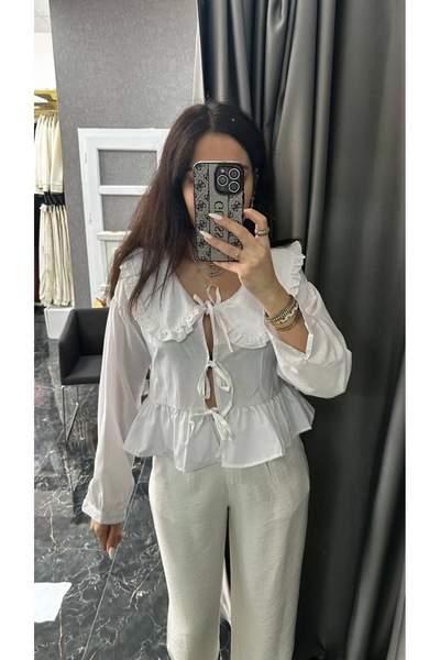 Ekim Store Cămașă cu guler pentru bebeluși cu croială dreaptă