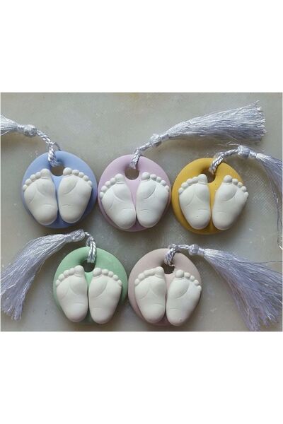 morlalem m Tek Kalıpta 1 Taban 2 Ayak Bebek Ayakları, Silikon Kalıp K-247, Kokulu Taş Sabun Alçı Mum Kalıbı