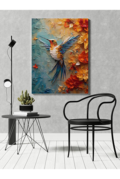 RUGSMODERN Kanvas Tablo Kuş Yavrusu Hayvan Temalı Desenli Modern Tablo