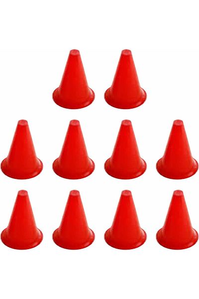 jovvasport 10-Piece Red Training Funnel Pointing Funnel 17cm