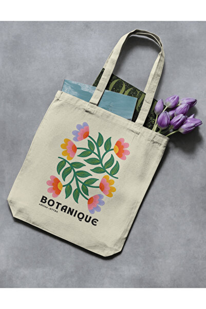 redame Botanical Edition Colorful Flower Patterned Tote Bag