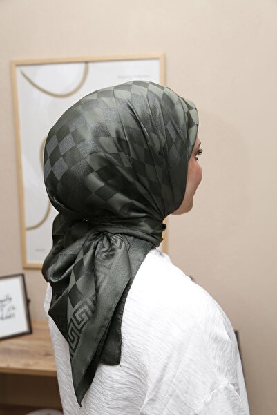 ŞahTan Dama Desen ipeksi Pamuk Jakar Eşarp