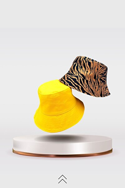 La Sol Yaz Modası Bucket Balıkçı Kova Şapka 2 Adet Unisex Erkek Kadın Leopar ...