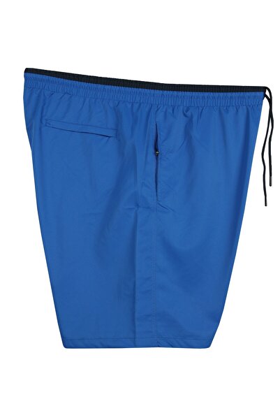 marufshop Plus Size Men's Swim Shorts - 115-194 Kilo, Dekons Saks Blue