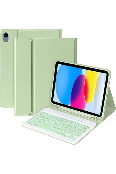 Fogy İpad Air 11 Inç M2 Çipli 6.Nesil 2024 Case Uyumlu Bluetooth Türkçe Q Klavyeli Kılıfı