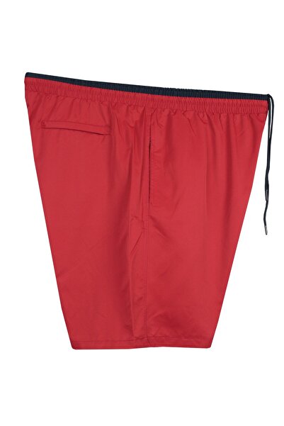 marufshop Plus Size Men's Swim Shorts - 115-194 Kilo, Red Dekons
