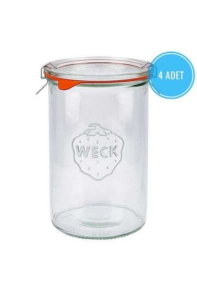 Weck وعاء قالب سعة 1050 مل (4 قطع)