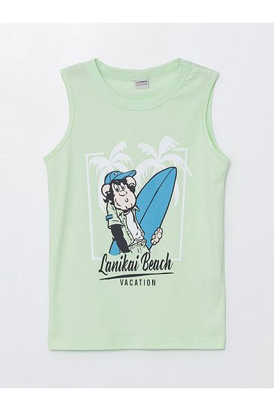 LC Waikiki Αθλητής και μαγιό για αγόρια με Nostalgic Monkey Print Crew Neck