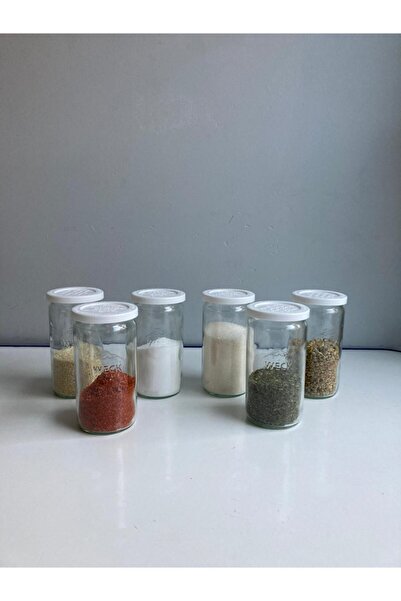 Weck 340 Ml Silindir Beyaz Kapaklı Baharatlık Seti