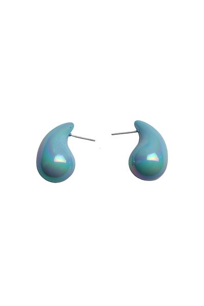 Ervalina Italian Chubby Earrings - Tear Drop, 1402 Blue