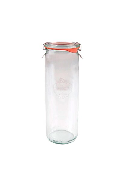Weck 600 ml Cylinder Glass Storage Jar 4 Pieces Wcktop