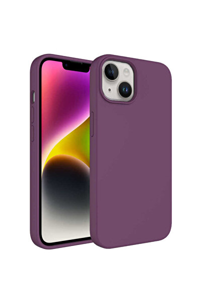 zore حافظة هاتف ابل ايفون 14 بتقنية السائل، غطاء كيوي صلب قابل للمسح