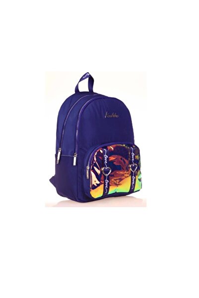 KAUKKO Rucsac școlar Mirror Bleumarin K1768
