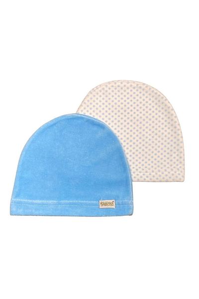 PATSAN Set of 2 Velvet Baby Hats and Beanies Points