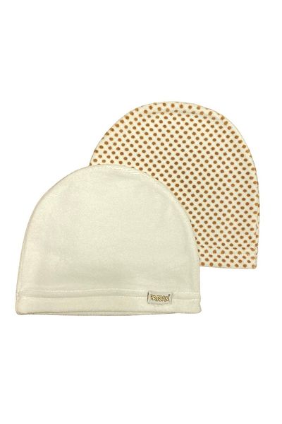PATSAN Set of 2 Velvet Baby Hats and Beanies Points