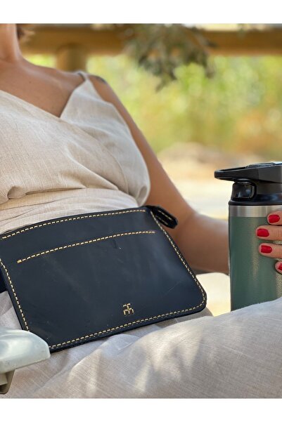 Tuvita Collection Bodrum %100 Hakiki Deri El Yapımı Kadın Erkek Unisex Siyah ...