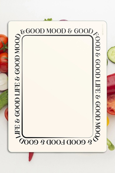 Decovetro Cam Kesme Tahtası Ve Sunumluk Ve Sunum Tabağı Good Life 30x40 Cm