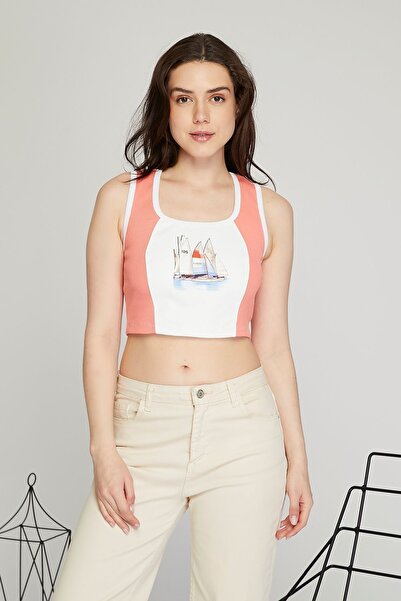 Black Level Bustieră din piele pentru femei - camisole cu nervuri, lycra, imp...