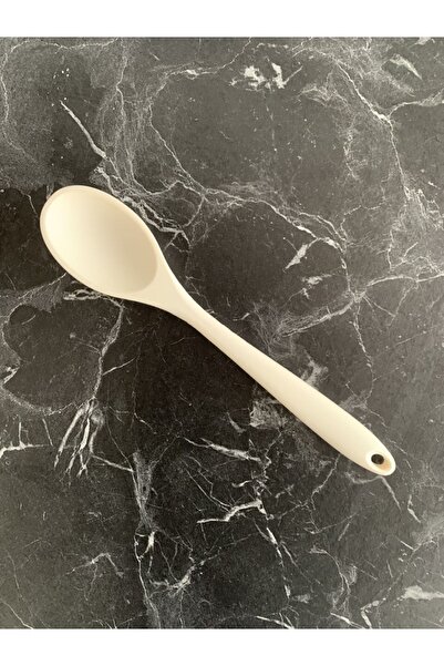 morponi 5 Piece All Silicone Fireproof Non-Stick Silicone Kitchen Set Cream Color