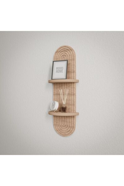 moobs home Semplice Meşe Dekoratif Duvar Rafı Dresuar