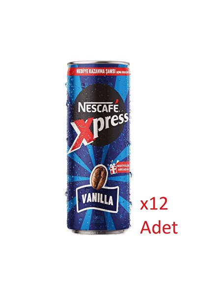 Nescafe Xpress Vanilla Kahve Aromalı Sütlü İçecek 250 ml - 12 Adet