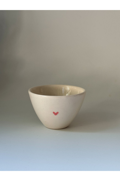 fleurdecansu El Yapımı Seramik Kalp Cerezlik