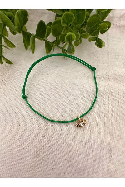 Atelier Çağla Green Eye Anklet - Elegant and Stylish Design