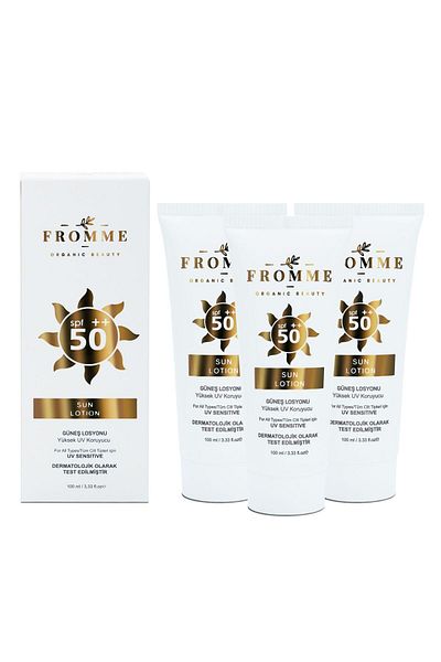 FROMME SUN LOTION 3 - Stylish and Practical Ultravioleta Blocky 3 Pack