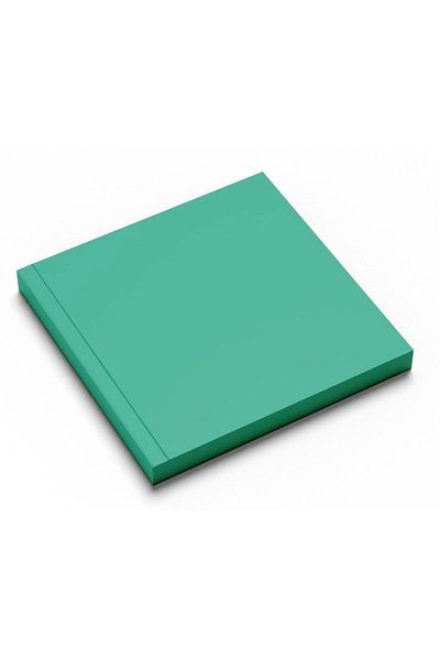 Planneradair Dark Green Pastel Block Note Paper 8X8