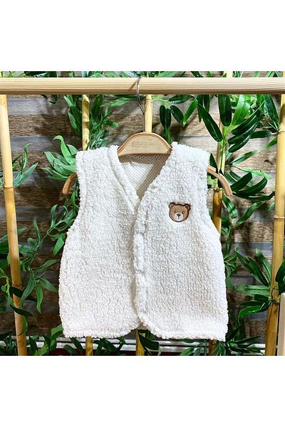 PATSAN Plush Fleece Teddy Baby Vest Bear