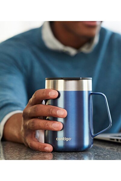 Contigo Streeterville ThermaLock Vakumlu Termos Kupa 420 ml Mavi