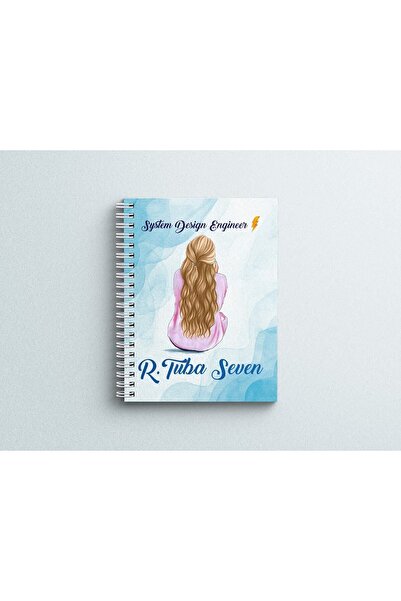 Mervenin Hayal Evi Kişiye Özel Defter Pvc Kapak Spiralli 15x20 Cm