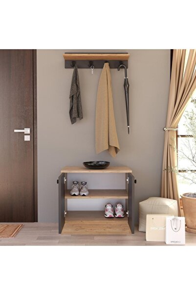 Bimossa G3220 Sofia Ikili Ayakkabılık Antrasit - Sepet