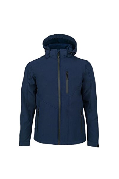 OSTORM Sagwo Lacivert Renk Erkek Softshell Mont Ceket % 95 Polyester, % 5 Elastan