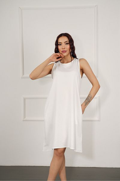 OKSHEN Linen Women's Summer Dress with Pockets
